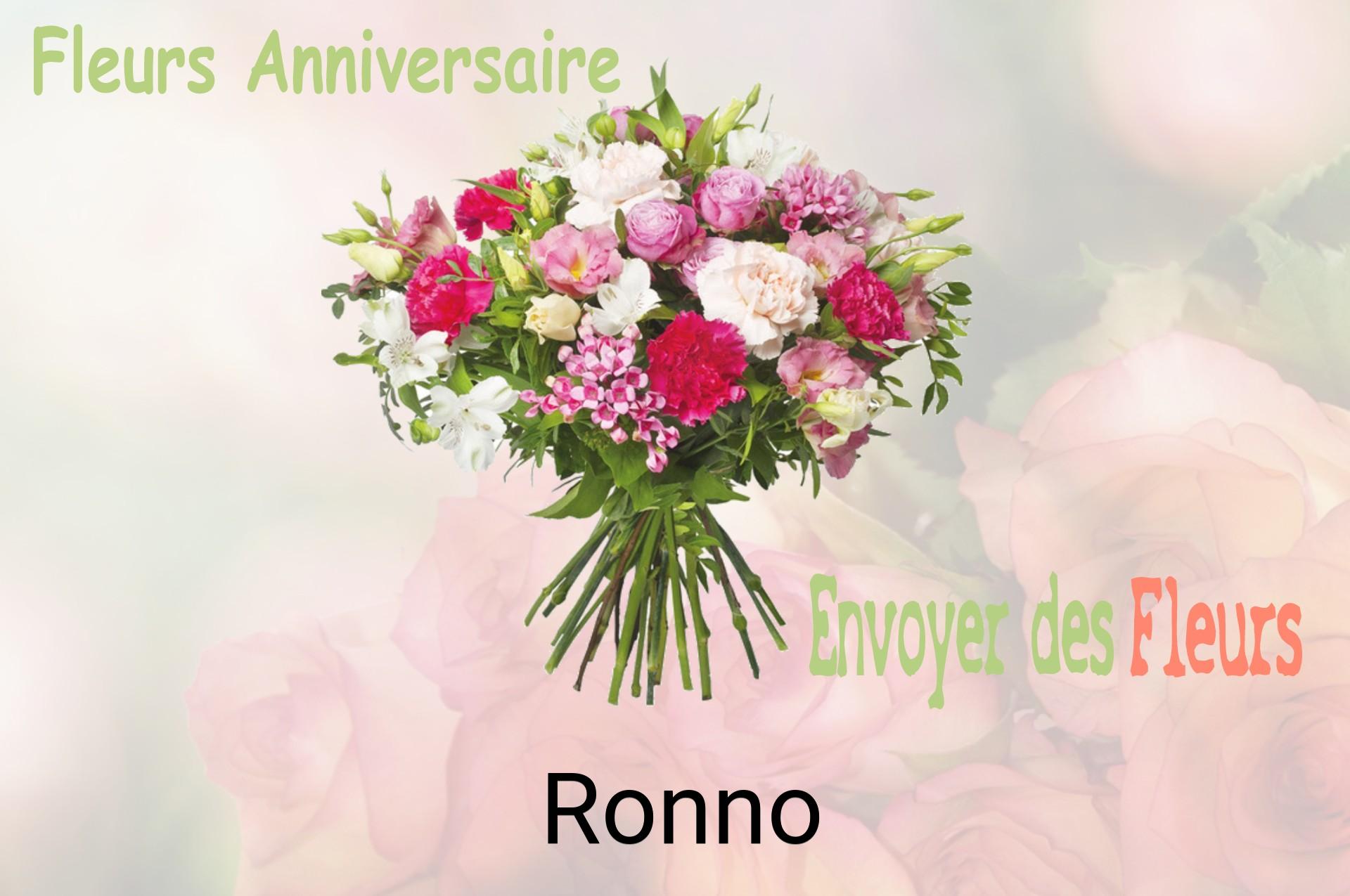 Bouquet de fleurs d’anniversaire livré à Ronno