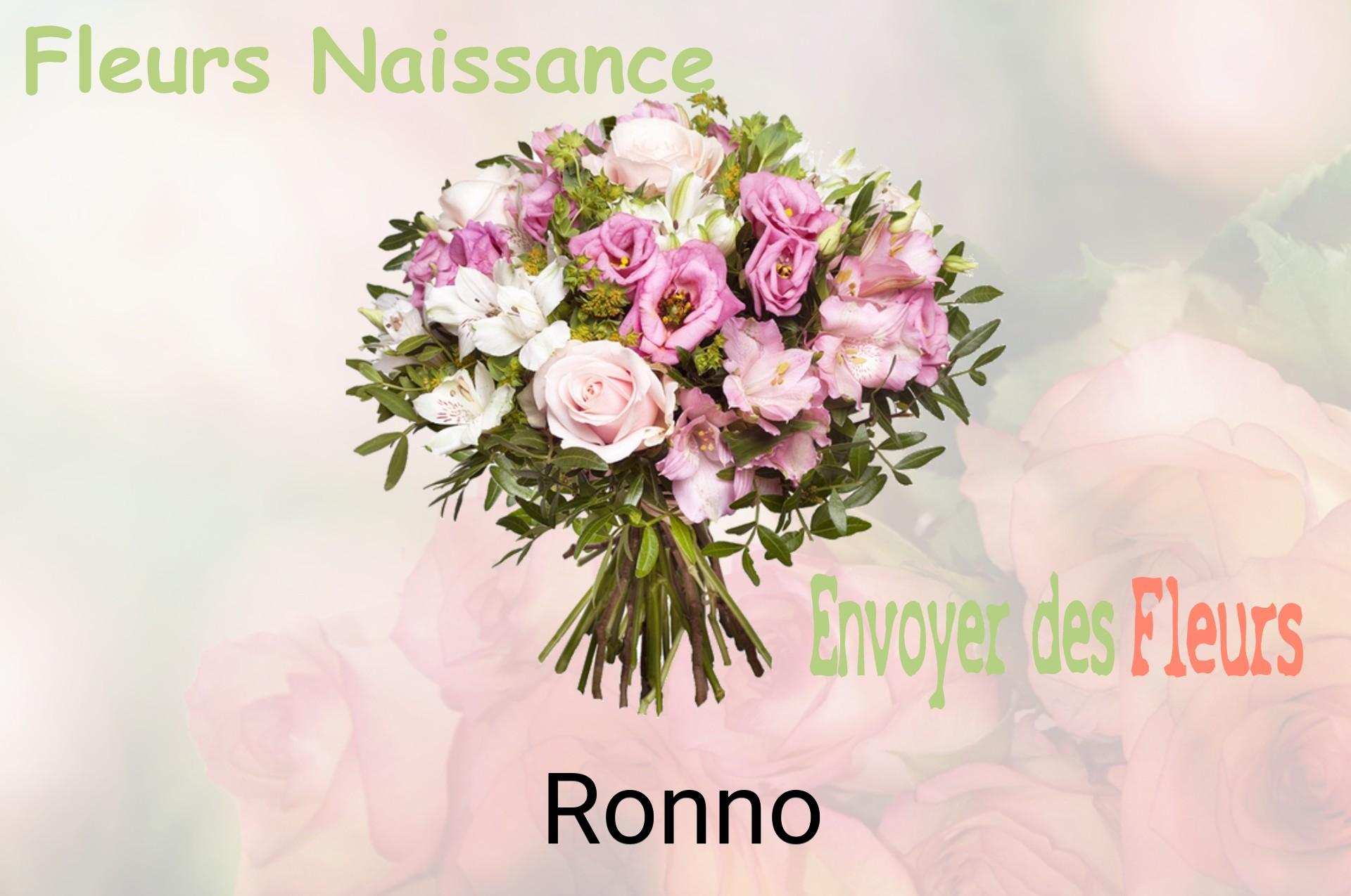 Bouquet de fleurs de naissance livré à Ronno